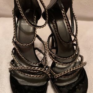 Black strappy sandals